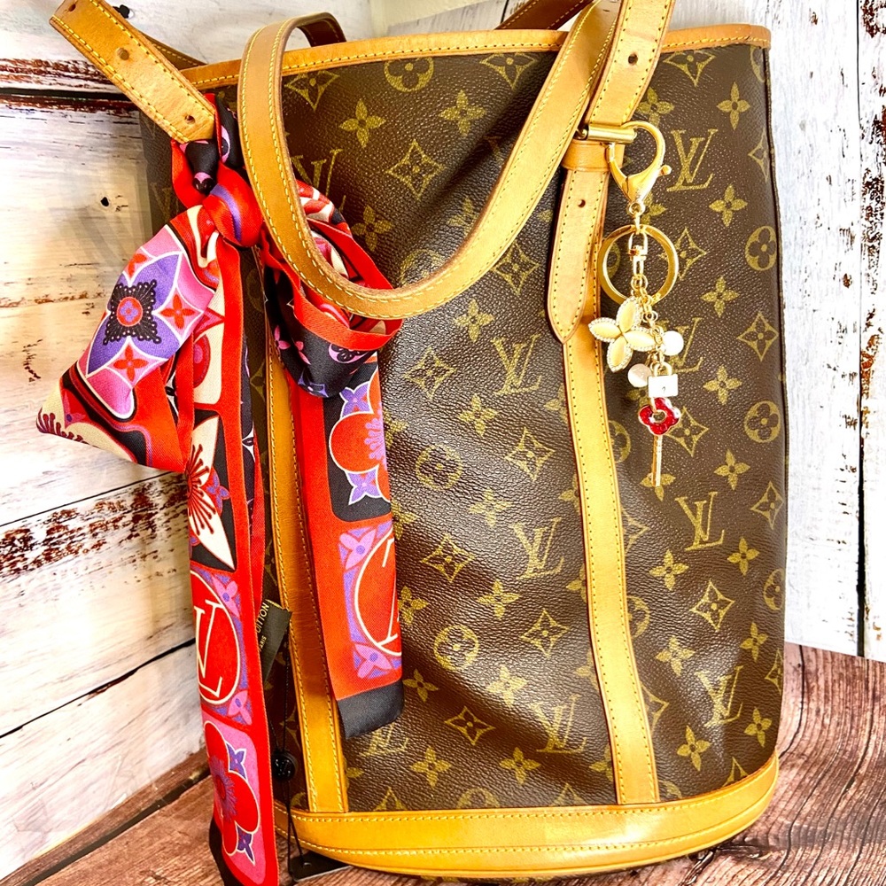 Louis Vuitton Brown and Tan Shoulder Bag